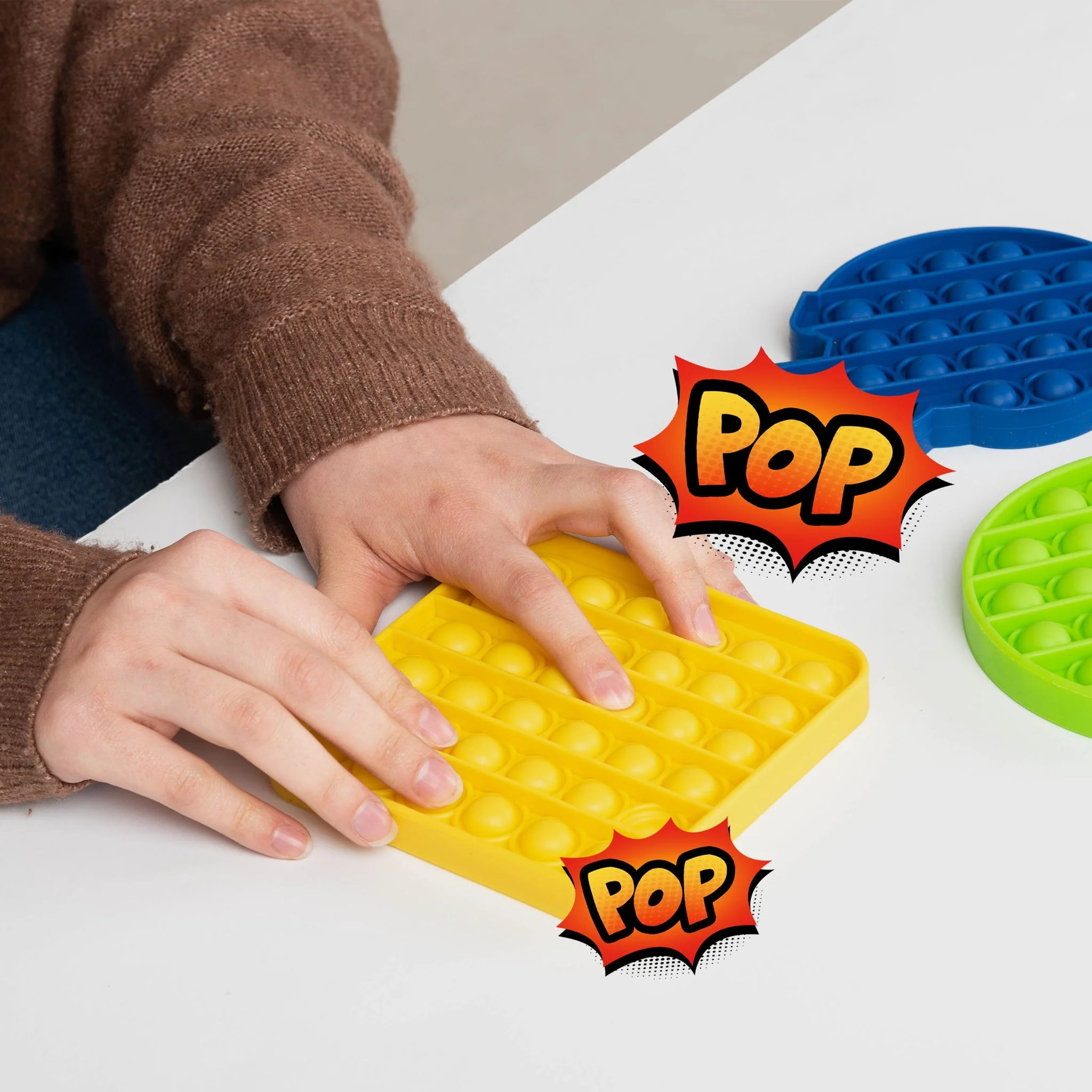 Octagon / Star Shape Push-itz Fidgets - 2-pack - Image 4